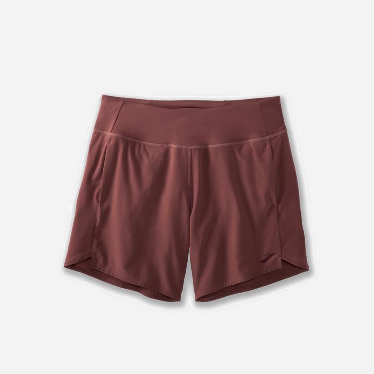 Brooks Chaser 7 NZ - Women's Running Shorts - Burgundy/Terracotta (60234-XODS)